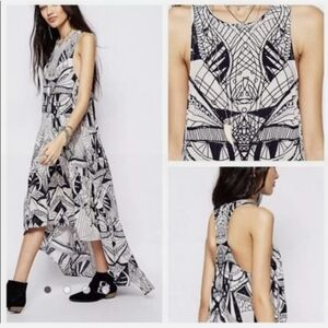 La Mar By Free People High Low Dress With Abstract Print